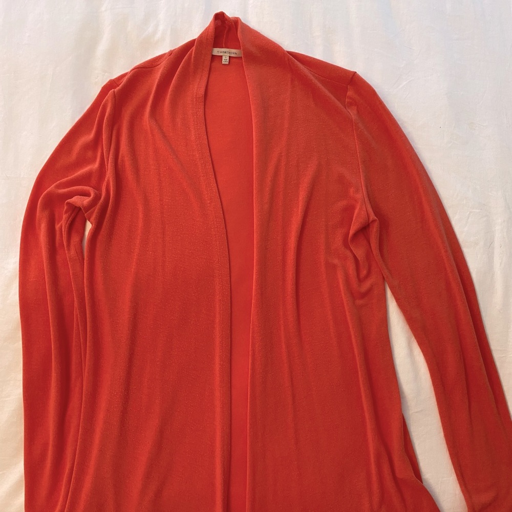 Peach/ soft orange 41 Hawthorn cardigan